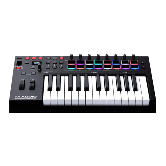 M-Audio OXYGEN PRO25 Schnellstartanleitung