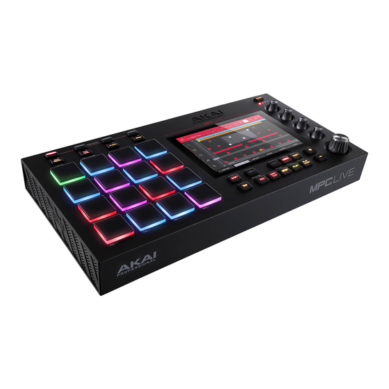 Akai Professional MPCLIVE Schnellstartanleitung