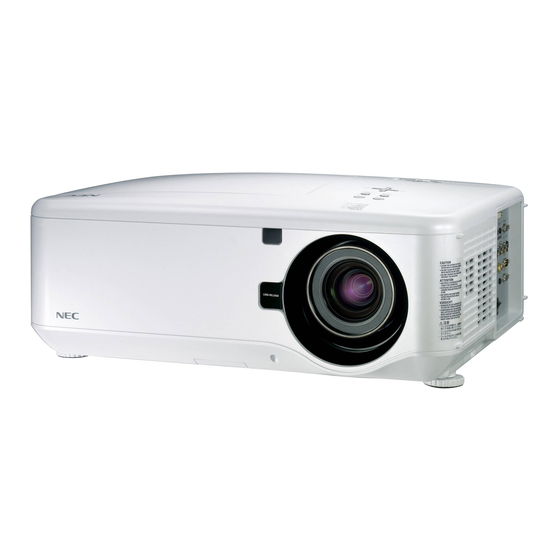 NEC NP4000 Benutzerhandbuch