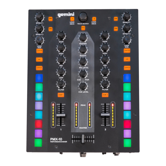 Gemini PMX-10 Bedienungsanleitung