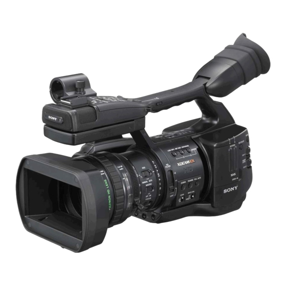 Sony PMW-EX1 Anleitung