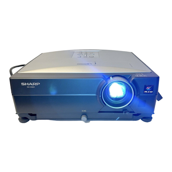 Sharp XG-C465X Anleitung