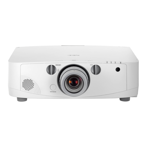 NEC PA550W Bedienungsanleitung