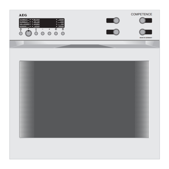 AEG COMPETENCE E 8100 Gebrauchsanweisung