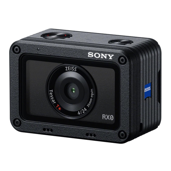 Sony DSC-RX0 Bedienungshandbuch