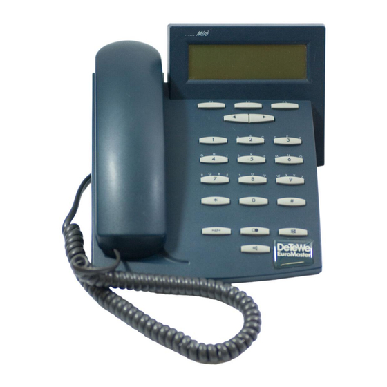 DETEWE ISDN EuroMaster Data Gebrauchsanleitung