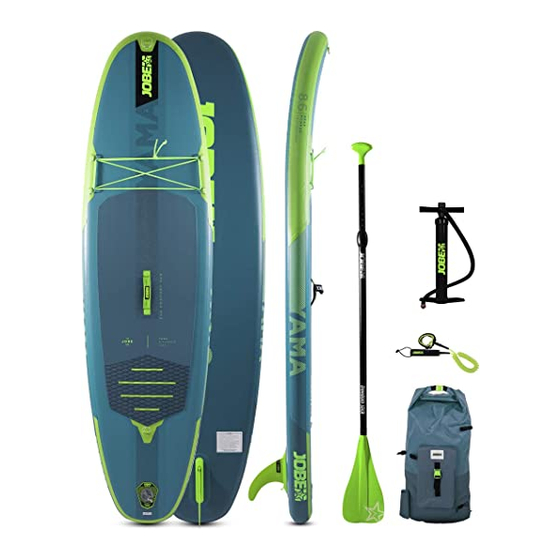 Jobe INFLATABLE SUP Bedienungsanleitung