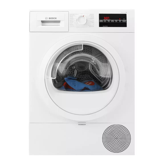 Bosch WTR85TC0FG Gebrauchs- Und Aufstellanleitung
