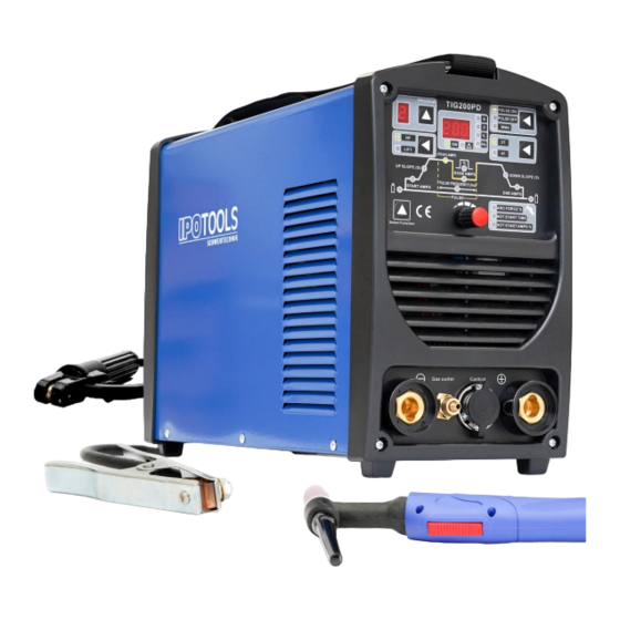 IPOTOOLS TIG-200PD Betriebsanleitung
