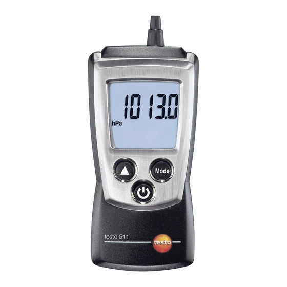 testo 511 Bedienungsanleitung