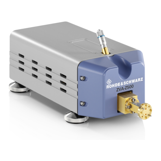 Rohde & Schwarz R&S ZVA-Z75 Handbuch