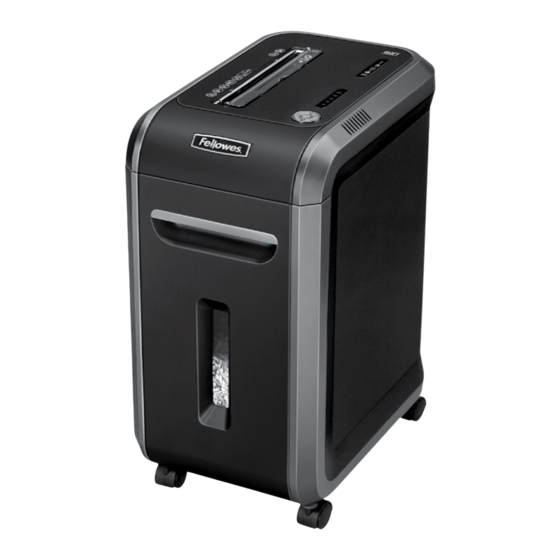 Fellowes POWERSHRED 99Ci Bedienungsanleitung