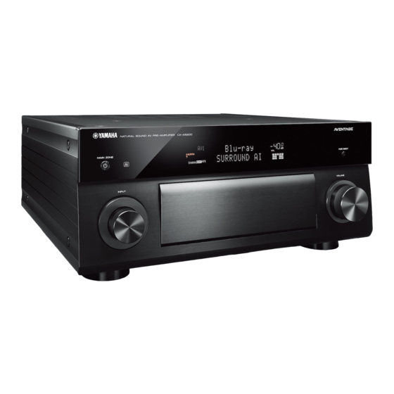 Yamaha AVENTAGE CX-A5200 Schnellstartanleitung