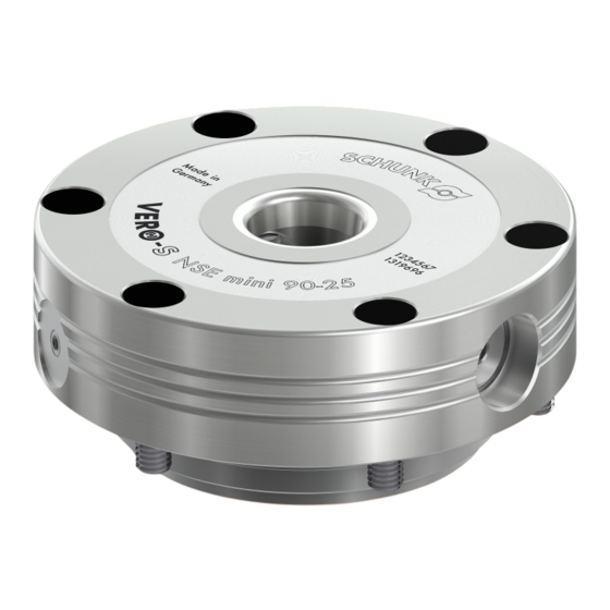SCHUNK VERO-S NSE mini 90-25 Montage- Und Betriebsanleitung