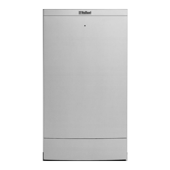 Vaillant uniSTOR series Bedienungs- Und Installationsanleitung