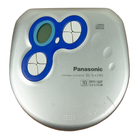 Panasonic SL-SX280 Handbücher