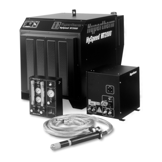 Hypertherm HySpeed HT2000 Betriebsanleitung
