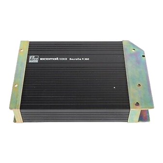 IFM Electronic ecomat100 R 360 Serie Montage- Und Installationshinweise