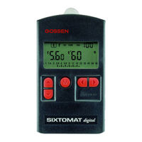 Gossen SIXTOMAT digital Gebrauchsanleitung