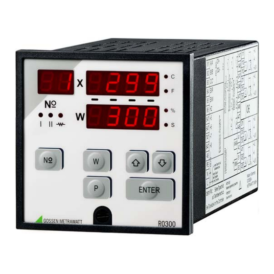 Gossen MetraWatt R0300 Betriebsanleitung