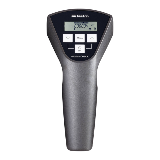 VOLTCRAFT Gamma Check Pro Bedienungsanleitung