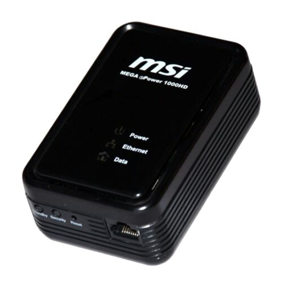 msi MEGA ePower 1000HD Handbücher