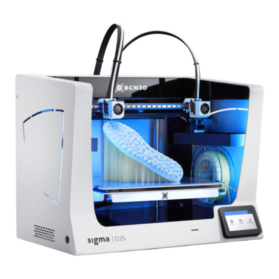 BCN3D Sigma Benutzerhandbuch
