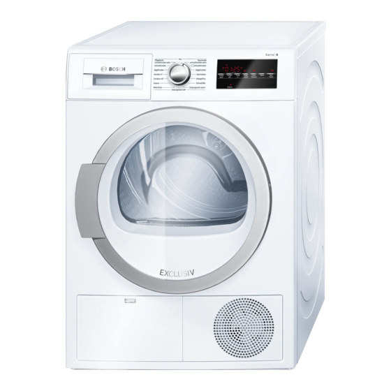 Bosch WTG86480 Gebrauchsanleitung