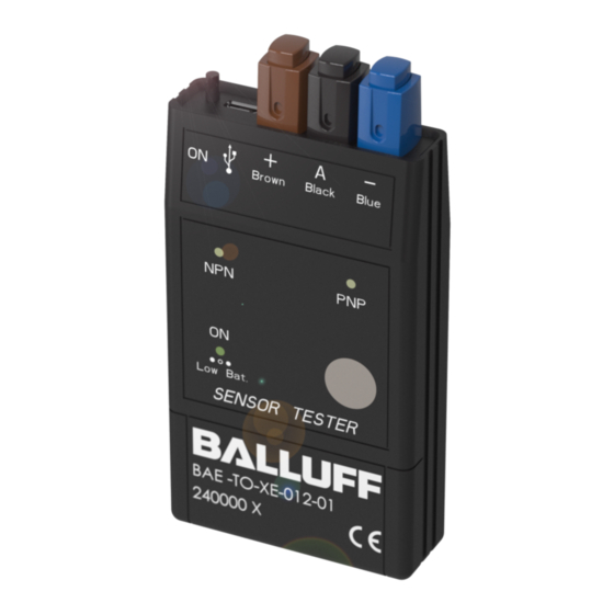 Balluff BAE TO-XE-012-01 Bedienungsanleitung