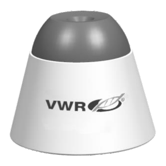 VWR AVANTOR MINI-VORTEX-MISCHER Bedienungsanleitung