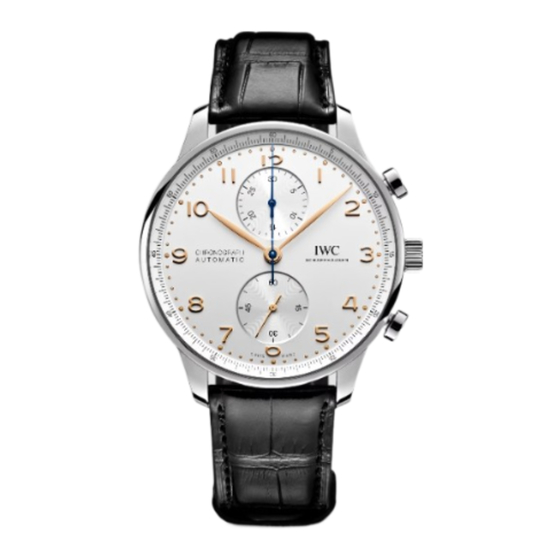 iwc PORTUGIESER CHRONOGRAPH Bedienungsanleitung