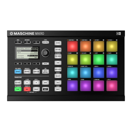 Native Instruments Maschine Mikro MK2 Benutzerhandbuch