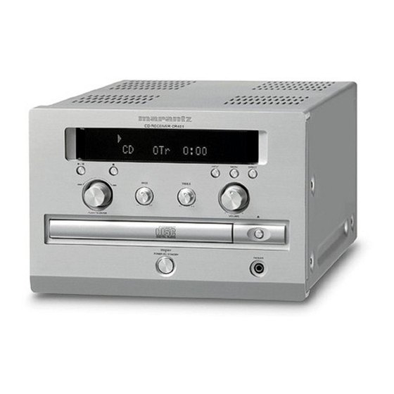 Marantz CR601 Bedienungsanleitung