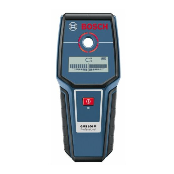 Bosch GMS 100 M Professional Originalbetriebsanleitung