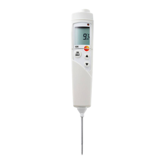 testo 106 Bedienungsanleitung