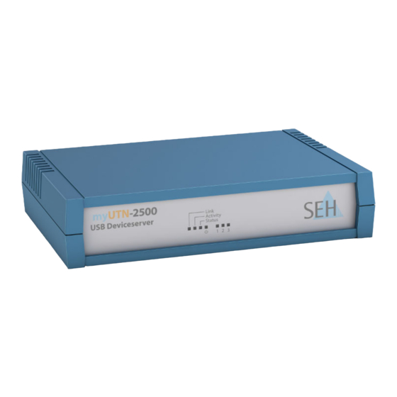 SEH myUTN-2500 Schnellinstallationsanleitung