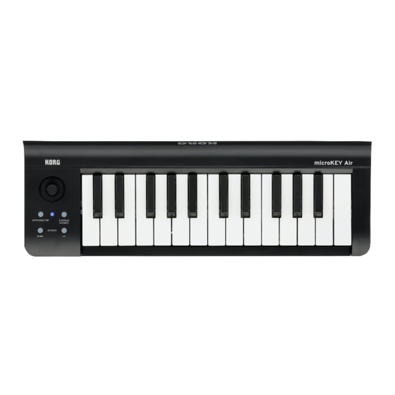 Korg MICROKEY2-25AIR Bedienungsanleitung