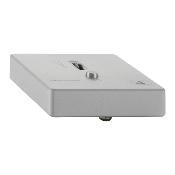 Clearaudio Nano Phono V2 Bedienungsanleitung