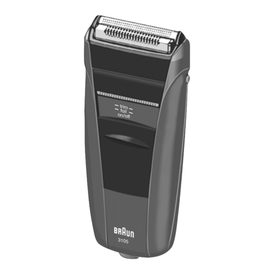 Braun 3105 interface Bedienungsanleitung