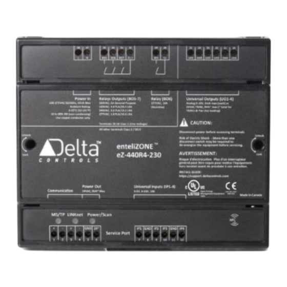 Delta Controls eZ-440R4-230 Installationsanleitung