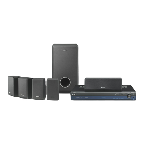 Sony HT-SF2000 Bedienungsanleitung