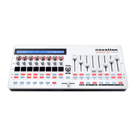 Novation ZeRO SL MkII Bedienungsanleitung