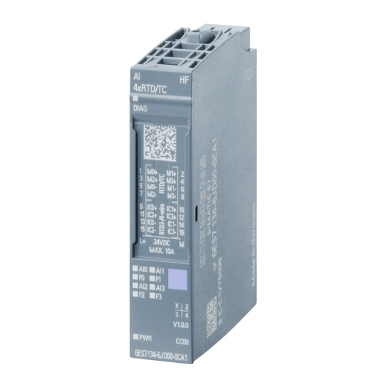 Siemens SIMATIC ET 200SP Gerätehandbuch