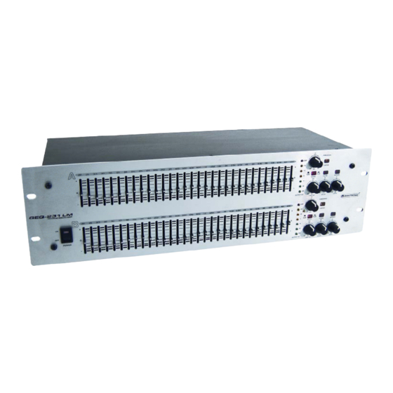 Omnitronic GEQ-23i LM Handbücher