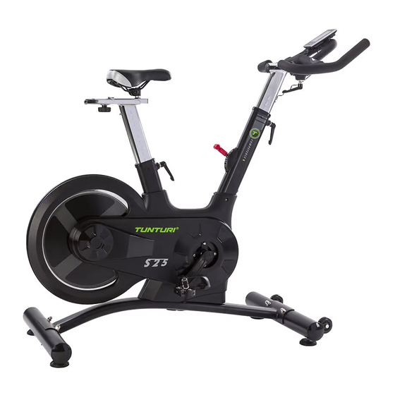 Tunturi Cardio Fit Sprinter bike S25 Handbücher