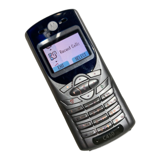 Motorola C450 Handbuch