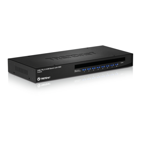 TRENDnet TK-804R Schnellinstallationsanleitung