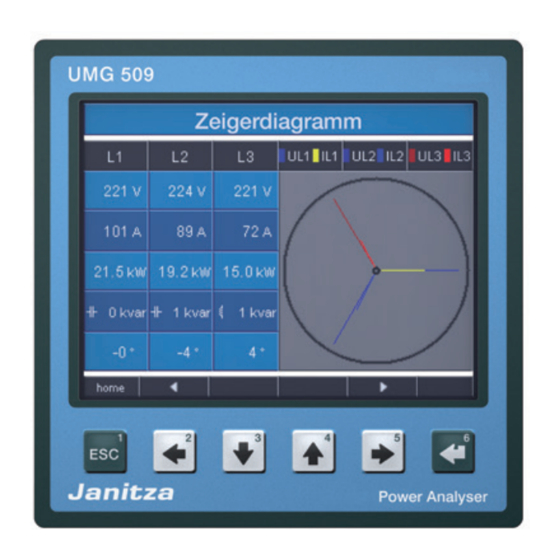 janitza UMG 512 Betriebsanleitung