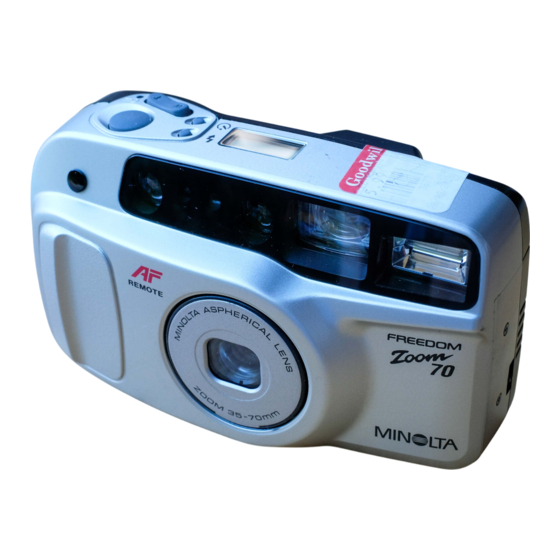 Minolta Zoom 70 Bedienungsanleitung