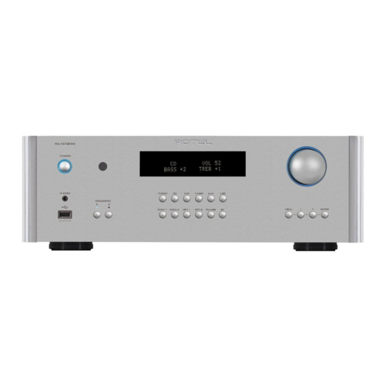 Rotel RA‑1572MKII Bedienungsanleitung